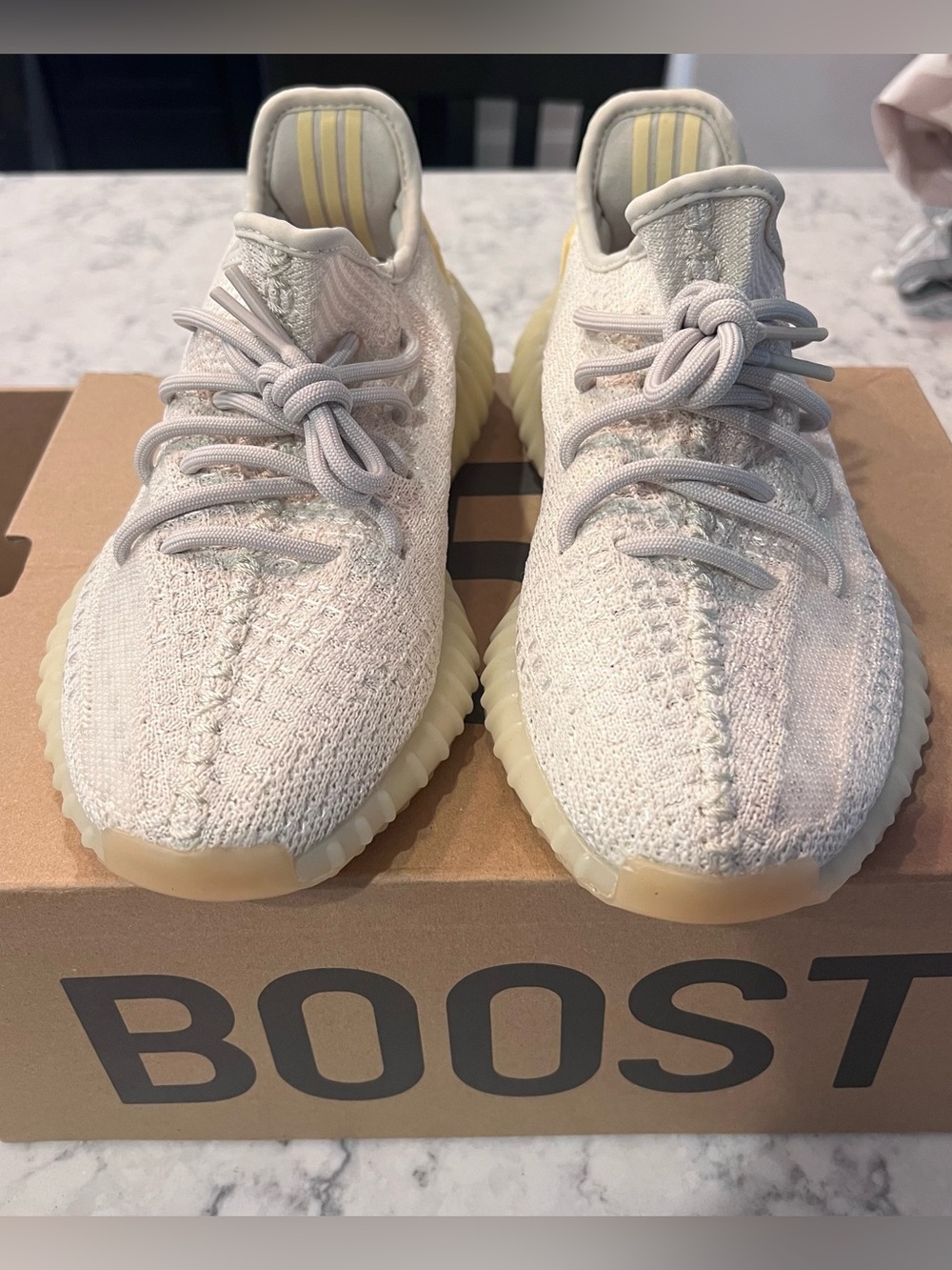 Yeezy Boost 350 V2 Cream with Yellow Heel Tabs